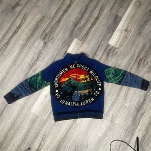 Polo Ralph Lauren Sportsmen, Respect Wildlife. Wool Cardigan Jacket pre owned